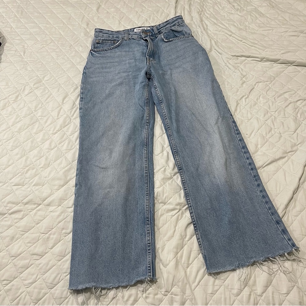 Pull&Bear Light Blue Wide Leg Jeans